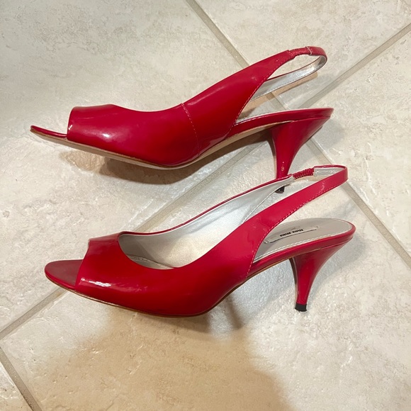 Miu Miu Pink Sandal Heels Size 36 - Picture 2 of 3